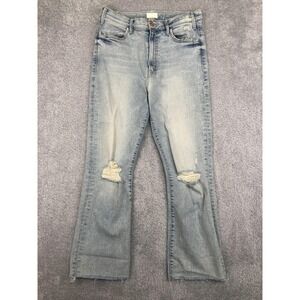 Mother Jeans Womens Size 29x27 The Hustler Ankle Fray Blue